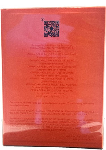 Omnia Coral — Bvlgari Eau de Toilette · 3.4 oz / 100 ml