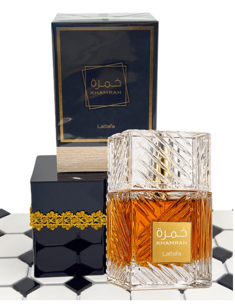 Lattafa – Khamrah – Eau de Parfum (3.4 oz / 100 ml)