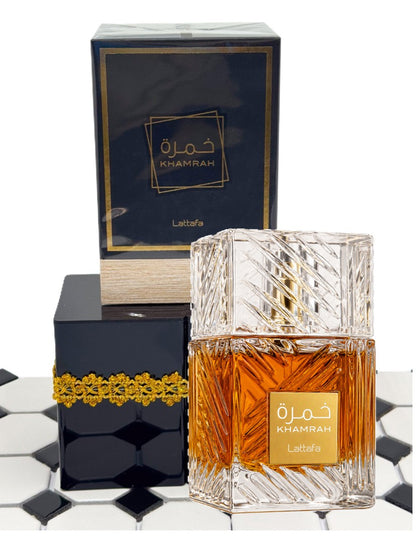 Lattafa – Khamrah – Eau de Parfum (3.4 oz / 100 ml)