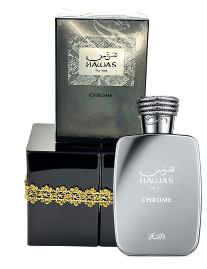 Rasasi Hawas Chrome Collector's Edition — Rasasi  Eau de Parfum · 3.4 fl oz / 100 ml