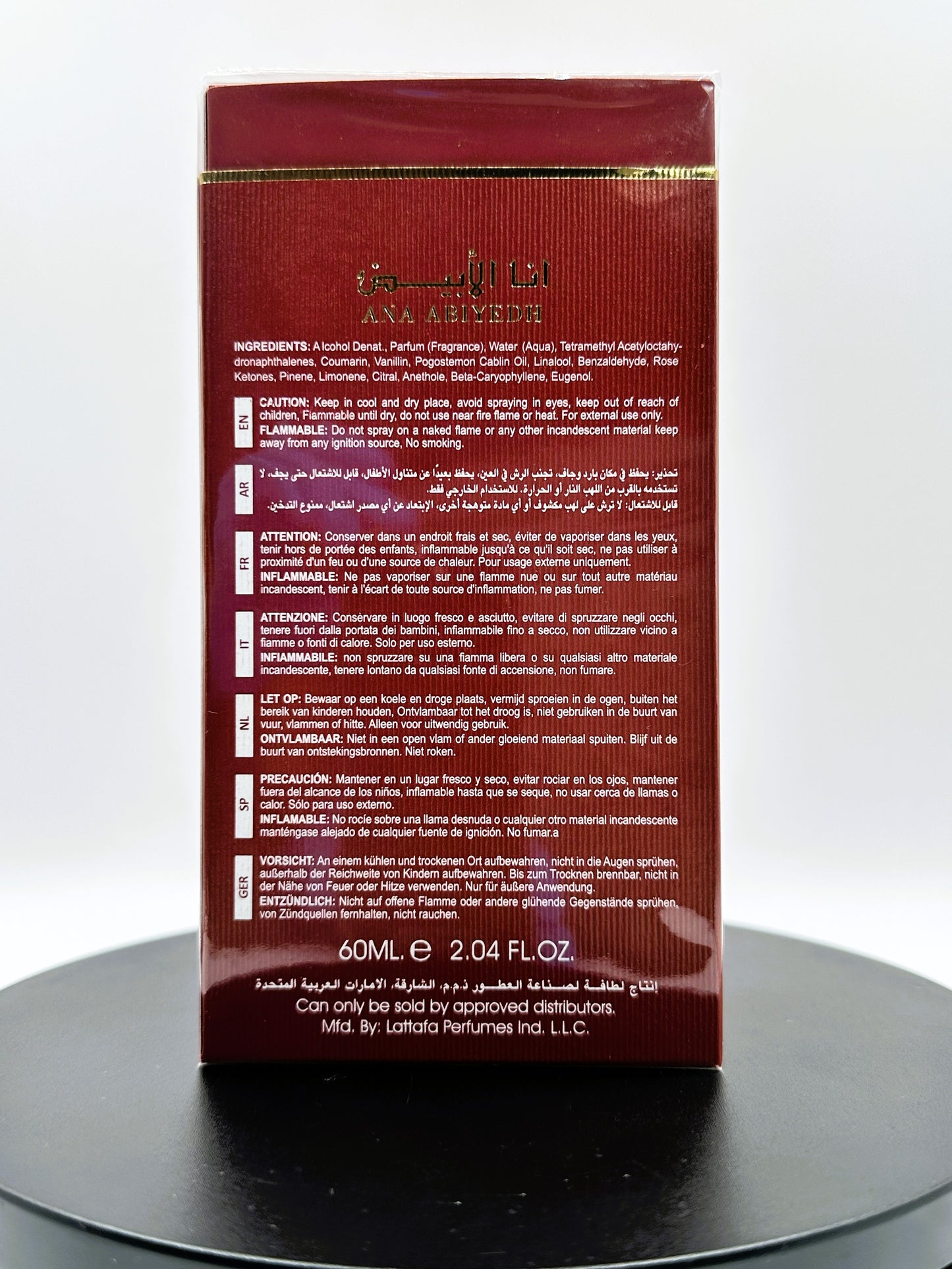 Lattafa – Ana Abiyedh Scarlet (Women) – 2.04 oz Eau de Parfum