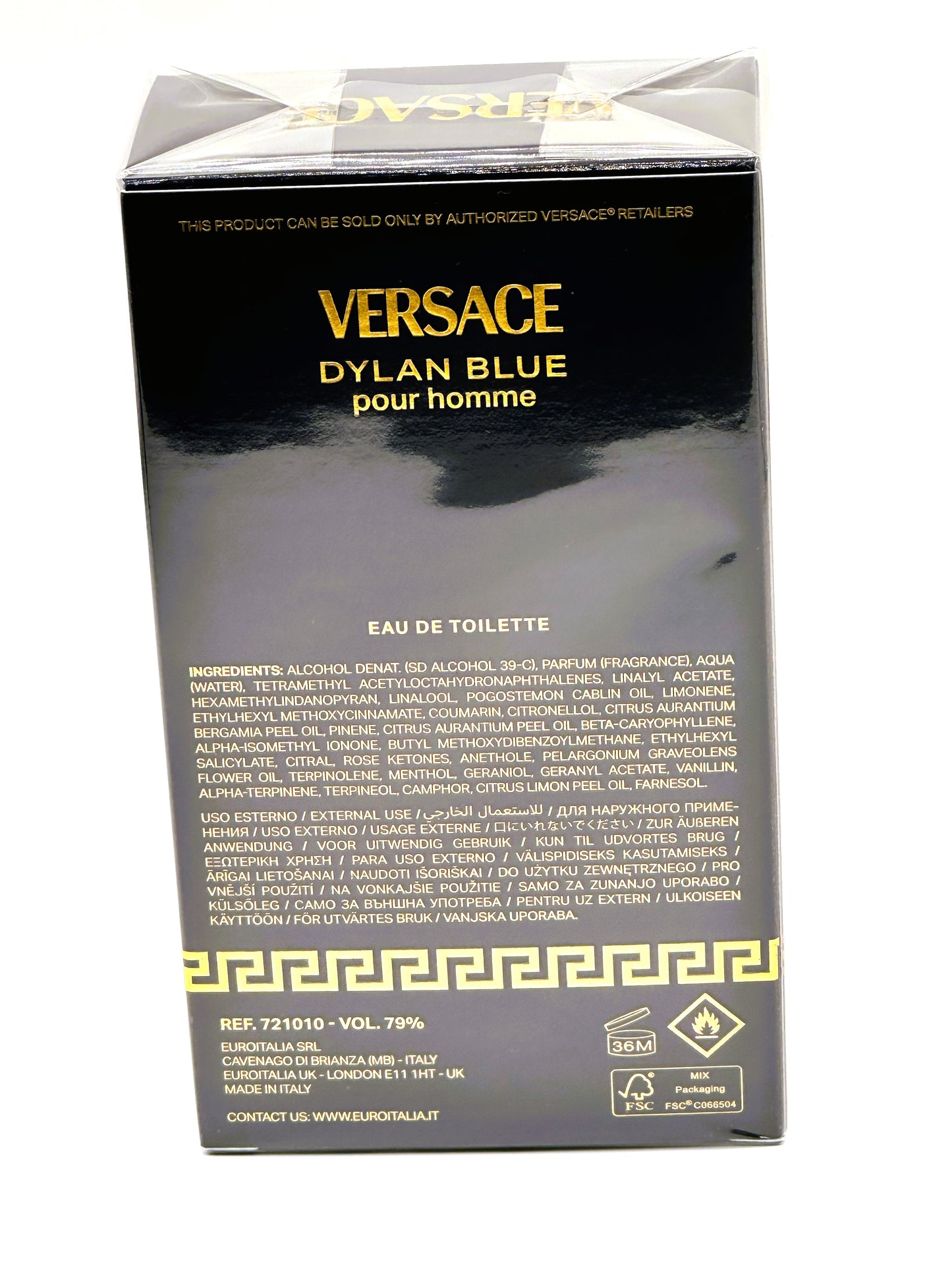 Dylan Blue Pour Homme — Versace  Eau de Toilette · 3.4 oz / 100 ml