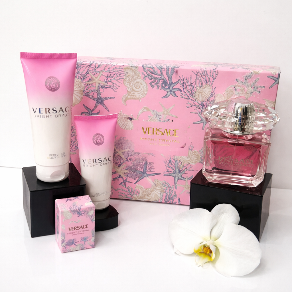 Versace – Bright Crystal Pour Femme 4pcs Gift Set (Women