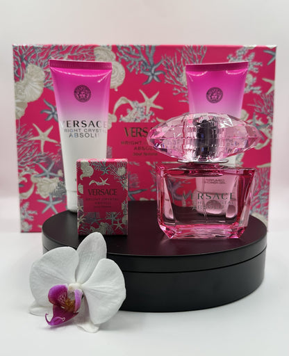 Versace Bright Crystal Absolu — Gift Set (Women) Eau de Parfum · 4-Piece Set