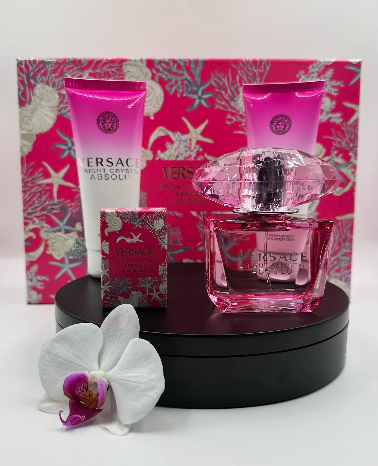 Versace Bright Crystal Absolu — Gift Set (Women) Eau de Parfum · 4-Piece Set