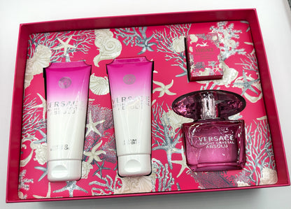 Versace Bright Crystal Absolu — Gift Set (Women) Eau de Parfum · 4-Piece Set