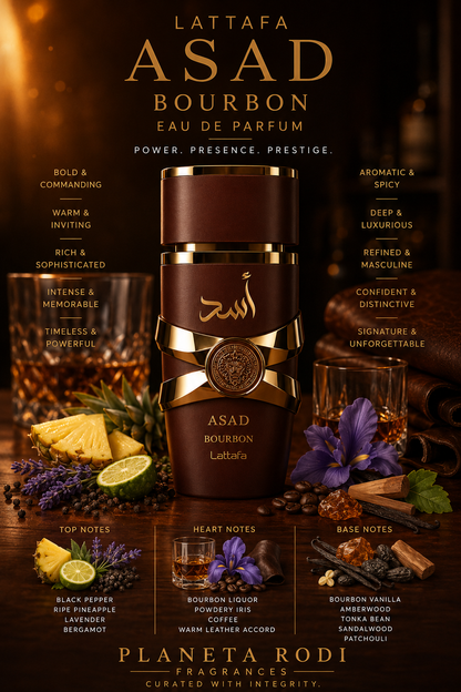 Lattafa Asad Bourbon — Lattafa  Eau de Parfum · 3.4 fl oz / 100 ml