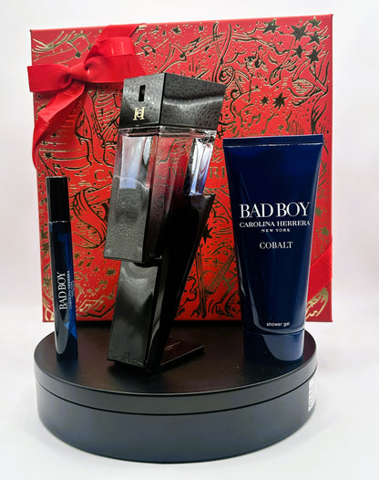 Carolina Herrera Bad Boy Cobalt Gift Set — Carolina Herrera  3-Piece Eau de Parfum Gift Set